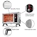 Homeleader ETL Portable Radiant Heater, Indoor Safe Heater 1250W/1500W, Rapid Heating with Adjustable Thermostat, for Garages, Workshops, Warehouses, Bedroom