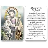 San Francis Imports Holy Cards for Catholics - Including St Jude, Lady Of Guadalupe, Cardinal Of Michael, Joseph & Anthony - Prayer Cards + Others