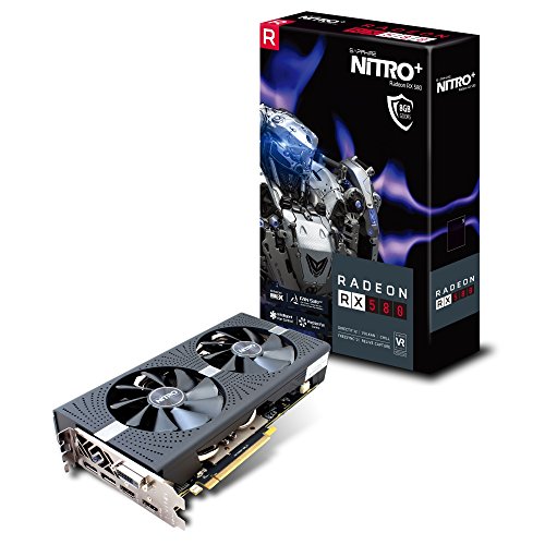 Sapphire-Nitro-Radeon-RX-570-8GB-GDDR5-Tarjeta-Grafica-GDDR5-Dual-HDMIDVI-DDual-DP-Negro