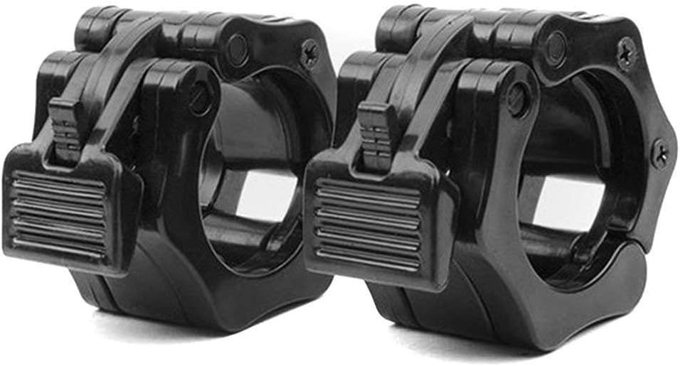 SNOWINSPRING Olympic Size Barbell Collar Locks 1 inch Bar Clamp Weight Lifting Quick Release Lock Jaw, 1 Pair