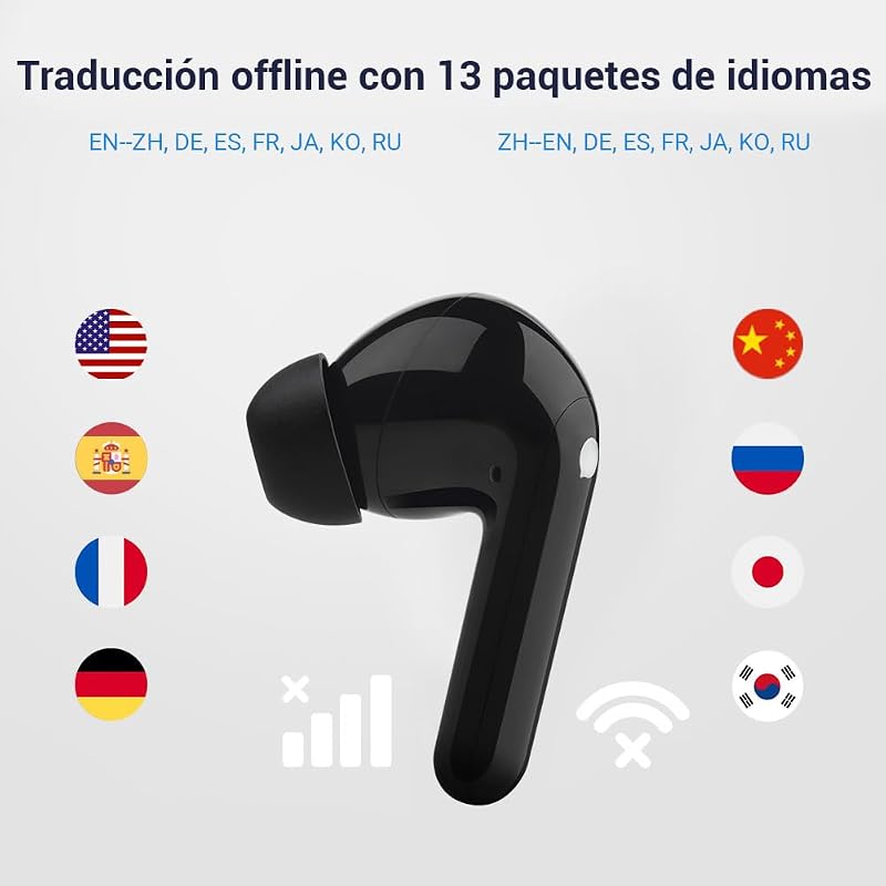 M3 Tradutor de Voz Instantâneo, Aplicação para 40 Línguas e 93 Dialetos, Tradutor de Línguas Explore a Vida de Expatriado com Liberdade, Compatível com iOS e Android