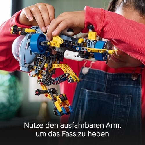 Technic Tiefseeforscher U-Boot Spielzeug, Bauspielzeug für Kinder, Jungen und Mädchen ab 9 Jahren, kreative Geschenkideen zum Geburtstag, baubares Fahrzeug, mit drehenden Propellern 42201