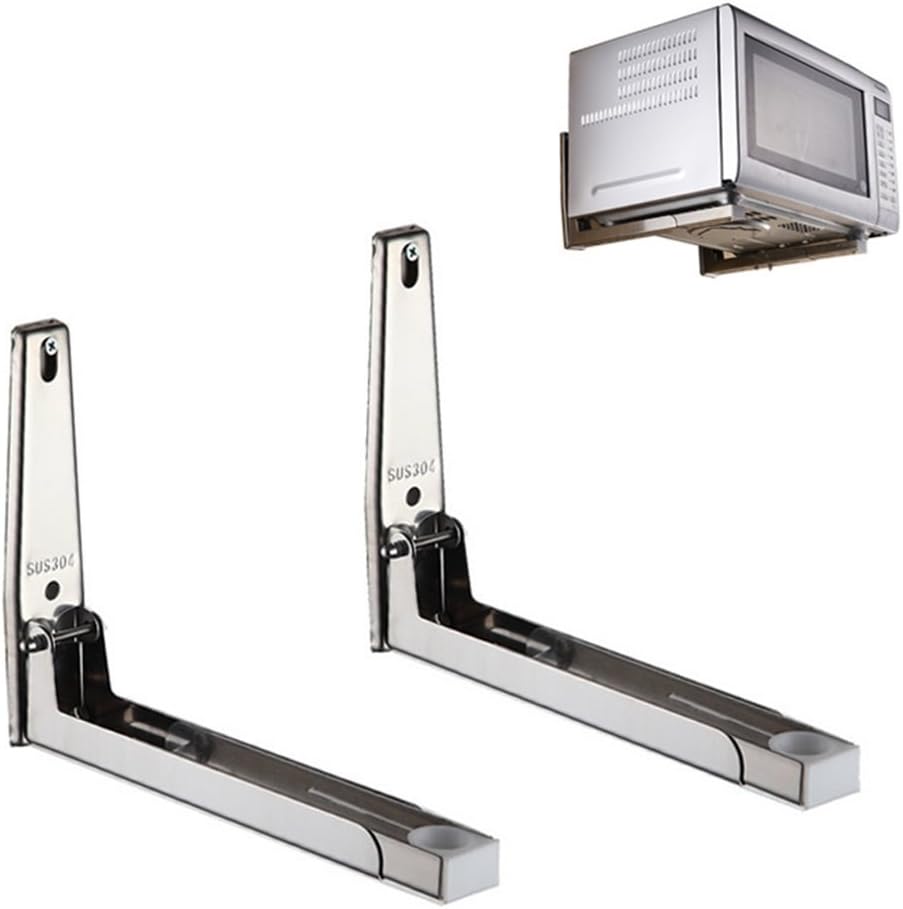 Hanging wall type stainless steel microwave oven mounting bracket (bearing 80KG weight 365 days warranty never rust)