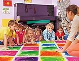 Art3d Liquid Motion Floor Tiles Sensory Play Mat 9pk 12x12 Kids Playroom Dance view 3