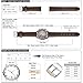 WOCCI Watch Bands, 18mm 19mm 20mm 21mm 22mm Brown Vintage-Style Leather Watch Strap for Men or Women
