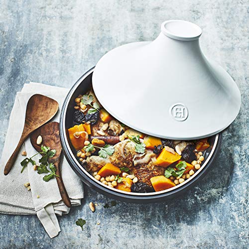 Black Emile Henry Delight EH779566 Ceramic Induction Tagine 4 Litres