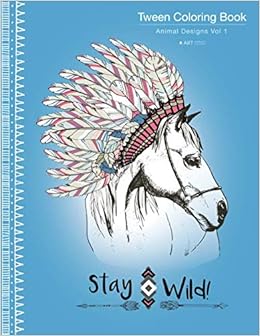 Amazon Com Tween Coloring Book Animal Designs Vol 1