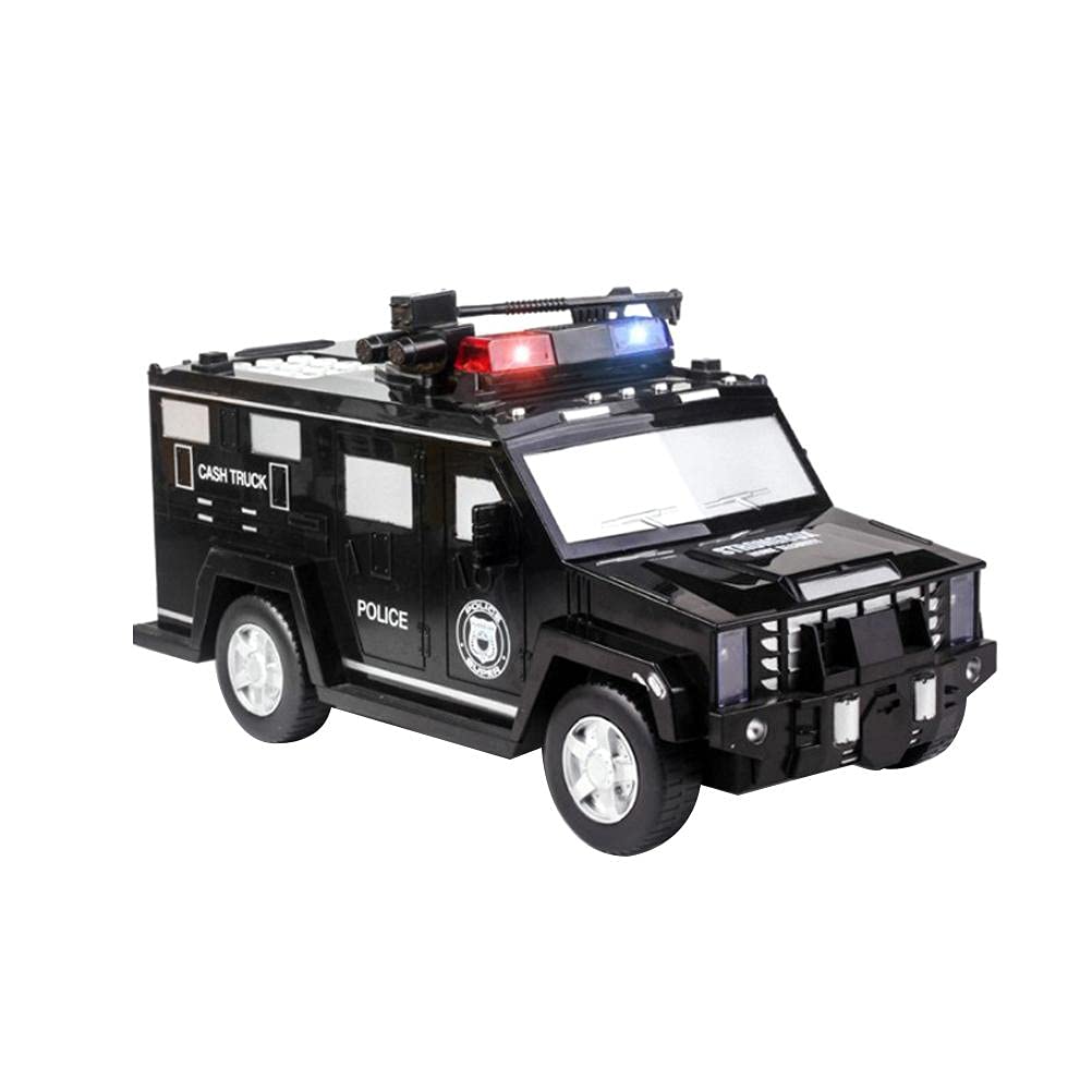 CeFoney Money Box for Kids, Kids Piggy Bank Creative Money Bank Truck Armored Car Coin Bank with Music and Light Savings Bank for Boys Girls Gifts