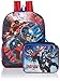 Marvel Boys' Captain America Backpack with Lunch Kit, Blue