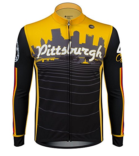 Pittsburgh Long Sleeve Cycling Jersey Made in The USA (4XL