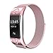 SWEES Metal Bands Compatible Fitbit Charge 2, Stainless Steel Metal Magnetic with Diamond Dressy Design Replacement Wristband Small (5.5