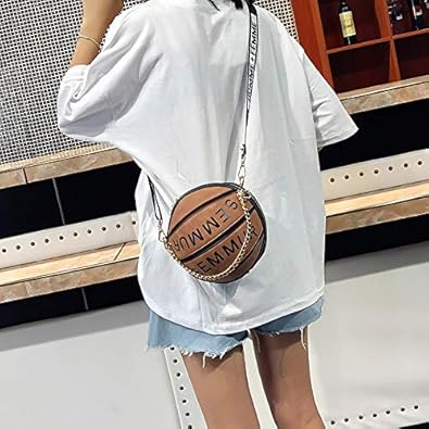 purse shaped like a basketball