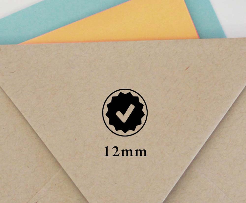 Right Mark Self Inking Mini Rubber Stamp Colop Round Decorative Teachers Stamps 12mm