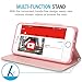 iPhone 7 Plus Case, Maxboost [Folio Style w/ Hand Strap] Premium iPhone 7 Plus Wallet Cases STAND Feature for Apple iPhone 7 Plus 2016 [Rose Gold] PU Leather Flip Cover Card Slot+Side Pocket