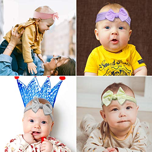 Baby Girl Bows Headbands Nylon Headbands for Newborn Infant
