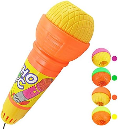 CGKUITER Fun Echo Microphone Mic Voice Changer Toy Gift Birthday Present Kids Party Song No Batteries Required(7.09Inch)
