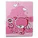 iPad 2/3/4 Case, Dteck(TM) Cartoon Cute Pattern PU Leather Flip Wallet Case with [Cards Slots&Money Holder] for Apple iPad 2/ iPad 3 / iPad 4 9.7 Inch (01 Pink Bear)