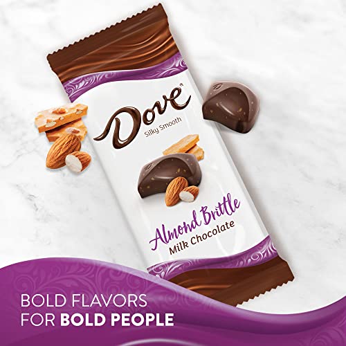 DOVE Candy Almond Brittle Milk Chocolate Bars, 3.30 oz Bars (Pack of 12