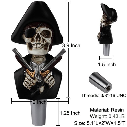 Pirate Kegerators Beer Tap Handle, Funny Beer Keg Tap Handles, 5.1 Inch