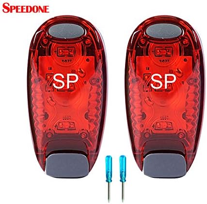 [2 Pack] Cute Waterproof Safety LED TailLight, Bicycle Trailer Running for Walking, Cycling, Hiking, Jogging, Bike Warning Reflector FlashLight for Runners, Walkers, Bikers