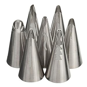 Image of Corner Biz Home - DIY Icing Piping Nozzles Pastry Cake Decorations Tips Set 7pcs
