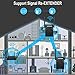 WiFi Range Extender, Anthter 1200Mbps WiFi Repeater with 2 External Antennas, 2.4 & 5GHz Dual Band Signal Booster, 360 Degree Full Coverage WiFi Range Extender Repeater, Easy Set-Up