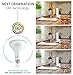 Hyperikon BR30 LED Bulb, 75 Watt (12W), Dimmable Flood Light E26, 4000k Daylight Glow, CRI 90, UL, Energy Star, 4 Pack