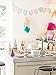 Talking Tables Party Time Stylish Hexagonal Plates, 12 count, for a Birthday Party