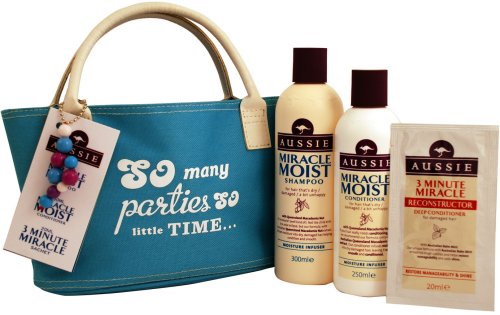 Aussie Miracle Shampoo And Conditioner Gift Set With Bag Amazon