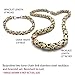 BodyJ4You Men's Stainless Steel Bracelet Necklace Link Byzantine Chain Set Two-tone with Gift Box
