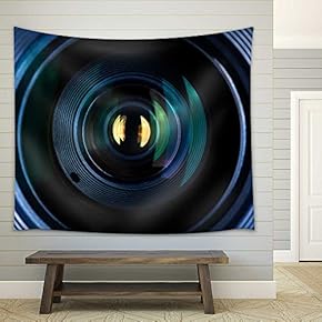Photography Lens Extreme Close Up - Fabric Wall Tapestry Home Decor - 51x60 inches