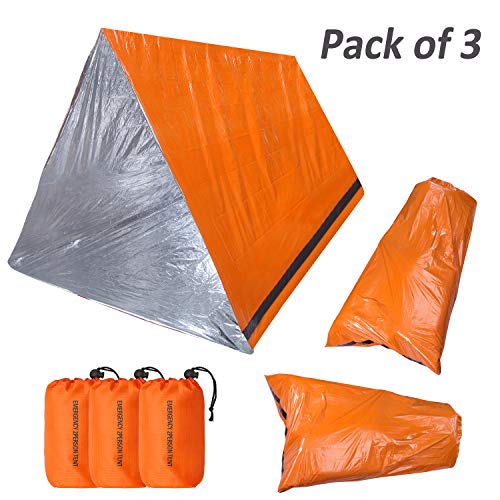 KOMEX 2 Emergency Sleeping Bag with 1 Shelter Survival Tent 24 Person