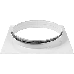 White Duct Connector Flange - 10 Inch Ducting
