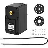 LX-16A Serial Bus Servo Dual Bearing Full Metal Gear Steering Servo with Debug System for RC Robot DIY, High Torque Servo 17KG.CM 6V - 19.5KG.CM 7.4V, Control Angle 240&deg;