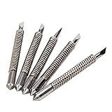 EMY Pack of 5 Blade for Cutting Plotter Vinyl Cutter Graphtec CB09 Silhouette Cameo Craft ROBO Pro with Springs, 60 degree