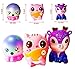 Dialeesi Squishies Slow Rising Toy 3 Pack - Kawaii Squishy Package of Cute Deer Cat Octopus | Soft and Cream Scented Stress Reliever for Kids