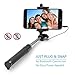 Selfie Stick, Carloue [Battery Free] Wired Selfie Stick for iPhone SE/6S/6S Plus/6/6 Plus/5S/ GalaxyS7/ Galaxy S7 Edge/ Nexus 6p/ LG G5 and More