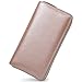 RFID 36 Credit Card Holder Large Wallet Leather for Women Multi Card Lots Protector Organizer Purse (Rose Gold)