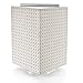 Azar Displays 701414-WHT Rotating Display Stand - 4-Sided Display Racks for Craft Shows - Peg Display Carousel (14” W x 14” D x 20” H) - Easy Assemble Revolving Display for Retail - Pegboard Organizer (White)
