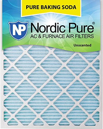 Nordic Pure 24x30x1 Pure Baking Soda Odor Deodorizing AC Furnace Air Filters 24" x 30" x 1" 3 Piece