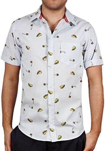 Cotton Shirt with Taco and Burrito Print from One Resolution