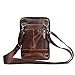 Langzu Men's Genuine Leather Cowhide Vintage Messenger Bag Shoulder Bag Crossbody Bag