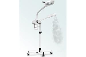 TASALON Professional 2 in 1 Facial Steamer With 5X Magnifying Foldable Arm, Ozone Mist Steamer for Face, Salon Spa Beauty Skin Care Equipment