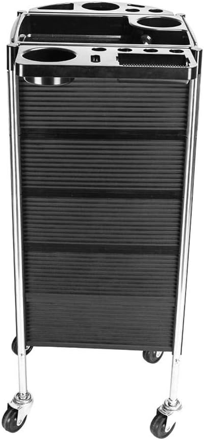 Beauty Salon Rolling Trolley Cart with 5 Drawers, Metal Holder, Rolling Wheels for Stylist Hairdresser, Beauty Furniture Hair Styling Storage Station Color Tray