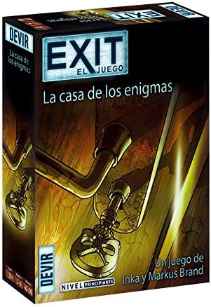 Devir, Exit: The House of Enigmas, Spanish Board Game, Board Game with Friends, Escape Room, Mystery Games