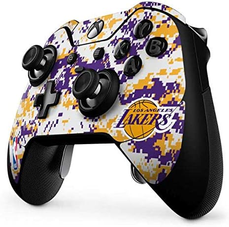 Amazon Com Skinit Decal Gaming Skin Compatible With Xbox One Elite Controller Officially Licensed Nba Los Angeles Lakers Digi Camo Design Electronics