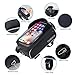 TURATA Bike Bags Bicycle Front Frame Bag Waterproof Handlebar Cycling Top Tube Pannier Touch Screen Sun Visor Large Capacity Mobile Phone Holder Fits Phones Below 6.5 Inchesthumb 3