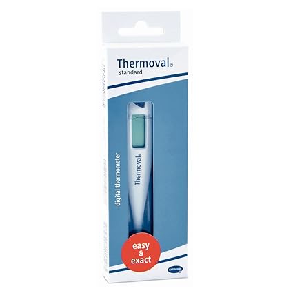 1x Hartmann Thermoval® Standard Fierberthermometer digital Thermometer LCD, akustisches Signal