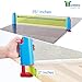 Bundaloo Ping Pong Net for Any Table - Tennis Sports Gear for Countertops, Dining Room and Garage Tables or Outdoor Surfaces - Set Includes Paddles, Ping Pong Balls and Retractable Net
