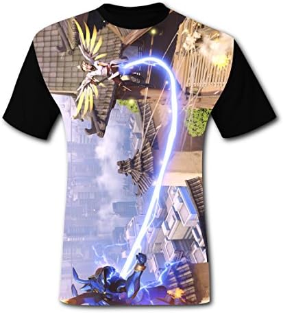 AZALEASA Men's Cool Sarcastic Novelty Graphic Mercy-Screenshot T Shirt